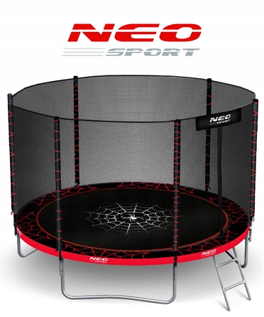 Батут із захисною сіткою Neo-Sport 312 см FT 10 (304-312 см)