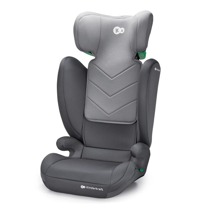 Автокрісло Kinderkraft I-SPARK I-Size 100-150 см (3.5-12 років, 15-36 кг) сіре - безпека та комфорт