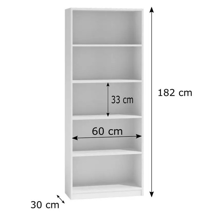 Стелаж TopEshop 60 x 30 x 182 см, дуб