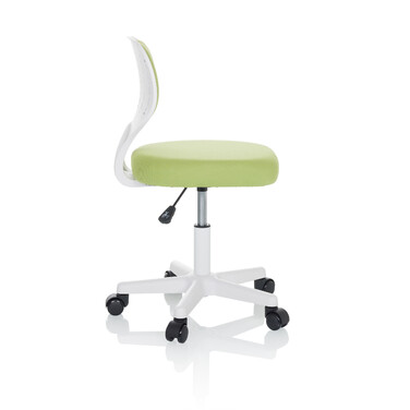 Дитячий стілець для письмового столу KIDDY TOP W, оббивка тканина, зелений, hjh OFFICE