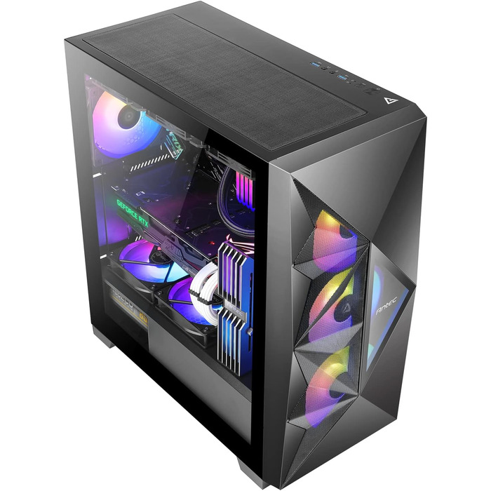 Корпус для ПК Antec DF800 Flux ATX, 2xUSB2.0, 1xUSB3.0, без блока живлення