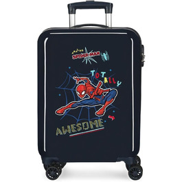 Дитяча валіза Marvel Spiderman, жорсткий ABS, 38x55x20 см, 34 л, 2 кг, 4 подвійні колеса, ручна поклажа, кодовий замок