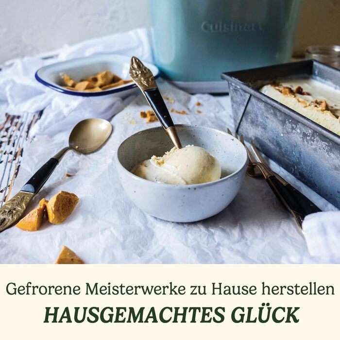 Машина для приготування морозива та десертів Cuisinart ICE31U, домашній автомат для джелато, сорбету, замороженого йогурту, легкий фісташковий колір
