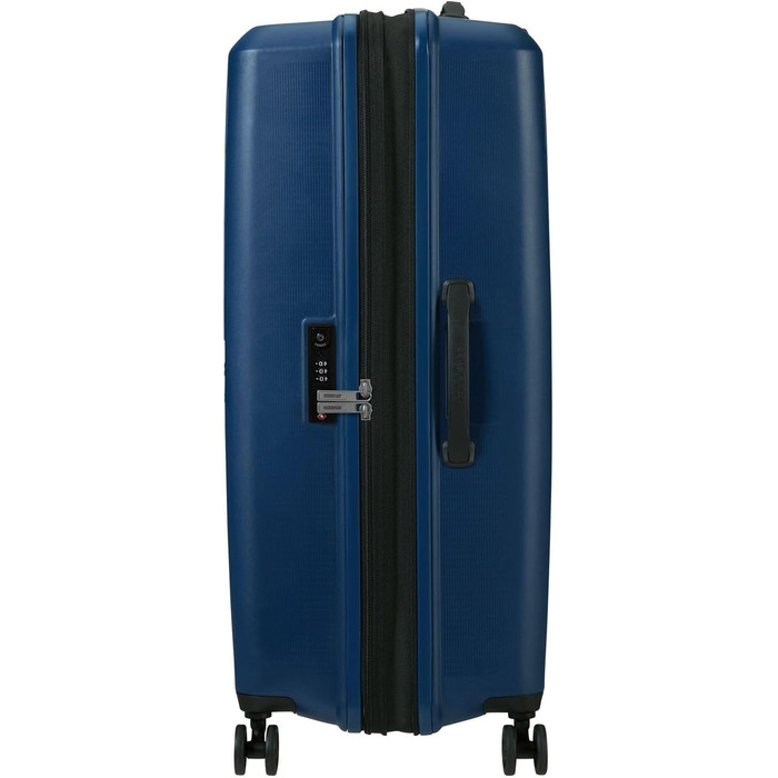 Валіза American Tourister Aerostep Spinner L, розширювана, 77 см, 101.5/109 л, синя (Navy Blue)