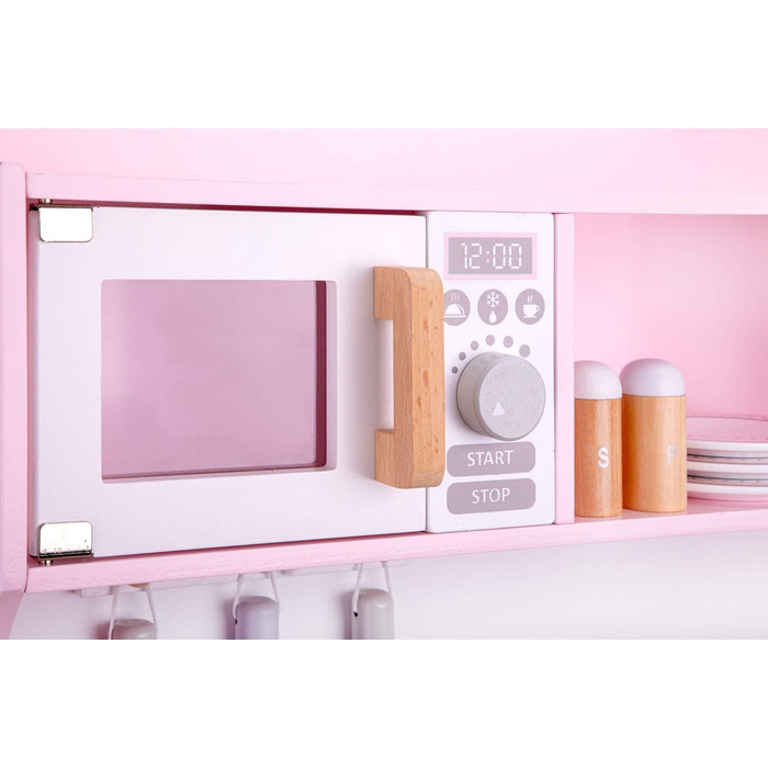 Дитяча кухня New Classic Toys 11067, сучасна, з електроплитою та звуком, для дітей від 3 років, рожева