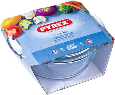 Набір жароміцних сковорідок Pyrex з боросилікатного скла, 3 предмети
