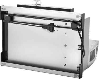 Електрична слайсер-машина Unold 78826 Metall Plus, 100 Вт, нержавіюча сталь, сріблясто-чорна, антиковзні ніжки, хвильове лезо
