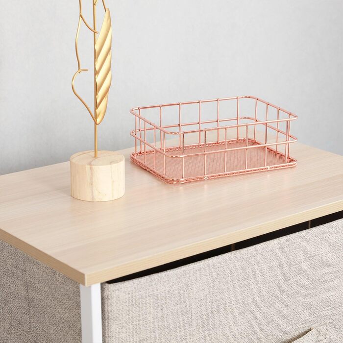 Комод для зберігання sogesfurniture з 4 тканинними ящиками, універсальна шафа-органайзер для коридору, спальні, передпокою, 45x30x94 см, бежевий