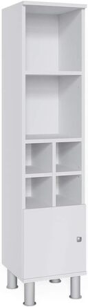 Пенал для ванної Vicco Fynn, білий, 30x130.6 см, з малою дверцятком