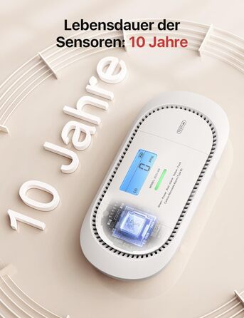 Датчик CO X-Sense з LCD дисплеєм та SBS50 базою, XC01-M, 1 шт. (сумісний з додатком через базу)