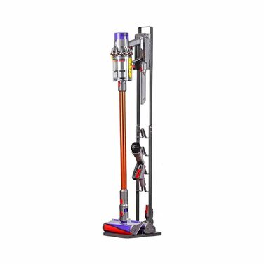Металевий підлоговий стійка-тримач Recamania для бездротових пилососів Dyson, нержавіюча сталь, сріблястий