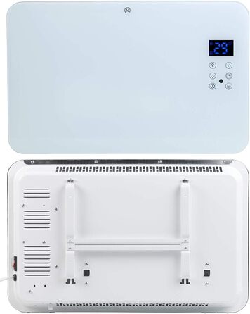 Конвекторна електрообігрівач Sichler з Wi-Fi, 1000 Вт, настінний, з керуванням через додаток, сумісний з Alexa та Google Assistant, з тримачем для планшета