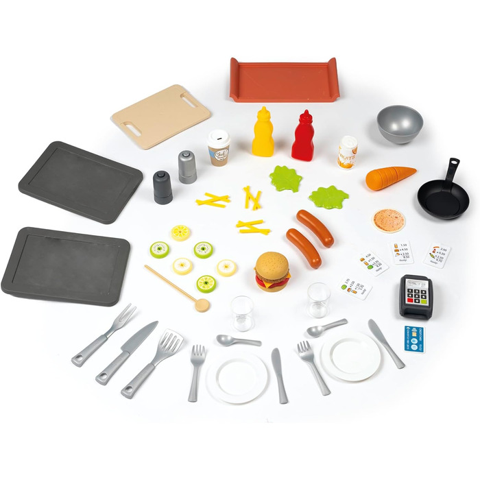 Дитячий ігровий будиночок Smoby Life Chef з кухнею та прилавком (124x132x135 см) - вуличний, з переробленого пластику, для дітей від 2 років