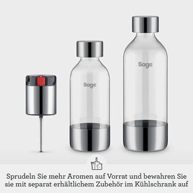 Домашній сифон для газування води Sage The InFizz Fusion, чорний (Schwarzer Noir)