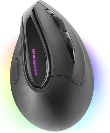 Бездротова ігрова миша Mars Gaming MMSK, RGB Flow, ультралегка 79г, 3200 DPI, біла
