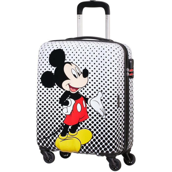 Дитяча валіза American Tourister Disney Legends Spinner S, 55 см, 36 л, багатоколірна (Mickey Mouse Polka Dot)