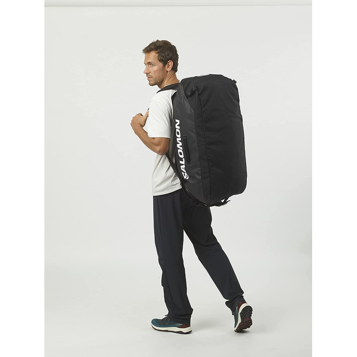 Універсальна дорожня сумка Salomon Duffel 70 л, чорна, зручний доступ