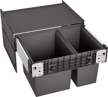 Сортувальна система для сміття BLANCO SELECT II 60/2 для шаф 60 см, висувна, 1x30 л і 1x19 л, з кришкою, для кухні