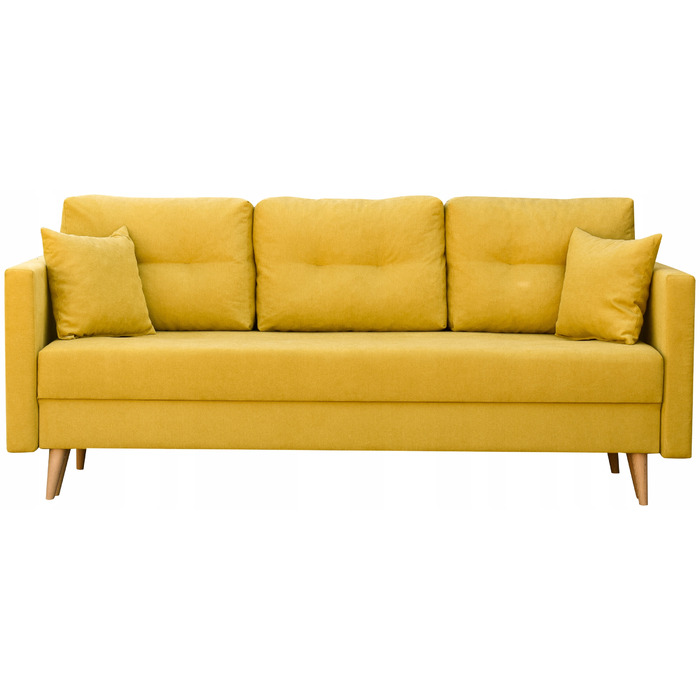 Диван BIRD Meble, 216 x 92 см, оббивка тканина, жовтий