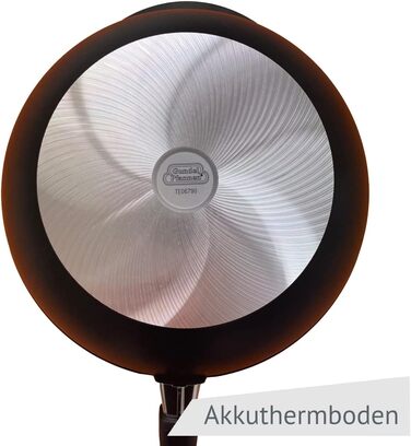 Wok-сотейник литий Gundel GUSS-WOK 30 см, антипригарний, PFOA-free, з ручкою, товсте дно Akku-Therm