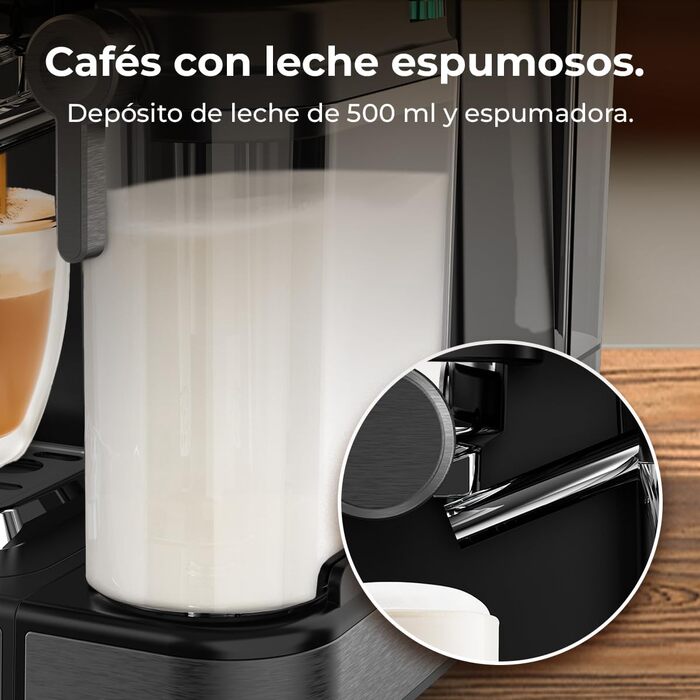 Еспресо-машина Cecotec Power Espresso 20: еспресо, капучино, холодний кавовий напій, 20 Bar, професійна якість для дому. Touch ColdBrew Latte