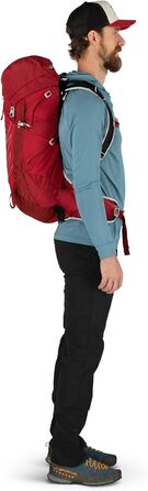 Туристичний рюкзак Osprey Talon 33 для чоловіків L-XL, червоний