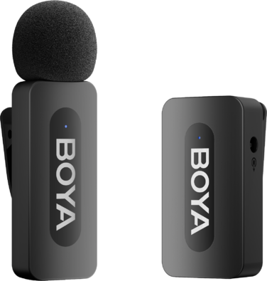 Бездротовий петличний мікрофон BOYA BY-V35 TRS for camera Black