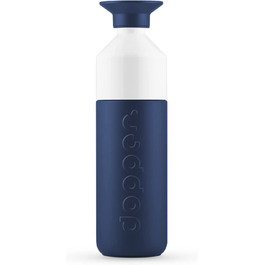Термос Dopper Insulated Breaker Blue 580 мл – термочашка з нержавіючої сталі, для кави, чаю, подвійні стінки, не протікає, зберігає холод до 24 годин, тепло до 9 годин