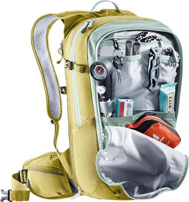 Жіночий велосипедний рюкзак Deuter Compact EXP 12 SL 12 л, блакитний/лаймовий