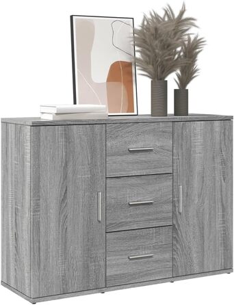 Комод vidaXL у стилі старого дерева, 90x29,5x65 см, ДСП, для зберігання речей, шафа для вітальні, домашній органайзер