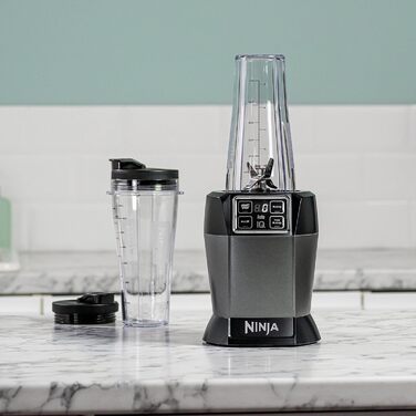 Блендер Ninja BN495EU 1000Вт, 2 програми, 2 чаші 700мл, Auto-iQ, імпульсний режим, для смузі, чорний