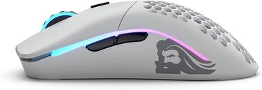 Бездротова ігрова миша GLORIOUS Model O Wireless, BAMF-сенсор, 69г, 2.4GHz, PTFE-ніжки, біла матова