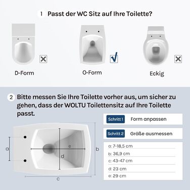 Кришка для унітаза WOLTU з мікроліфтом (Softclose), пластикова, швидке кріплення Fast Fix, прямокутна, сіра
