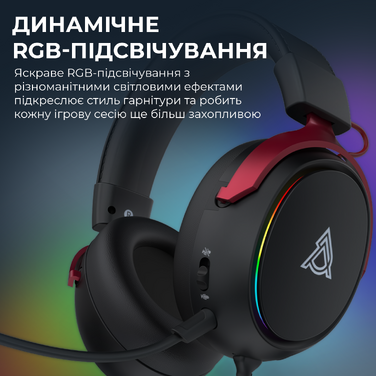 Дротова ігрова гарнітура Ajazz AHW10 Black (AHW10-B)