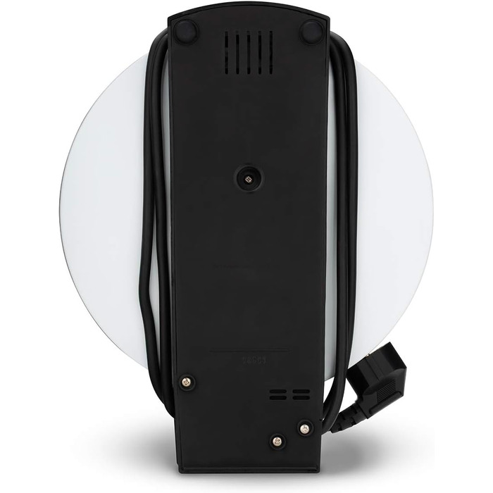 Вафельниця Cloer 1200 Вт для класичних вафель XXL, діаметр 19,5 см, сталева, біла, без сигналу