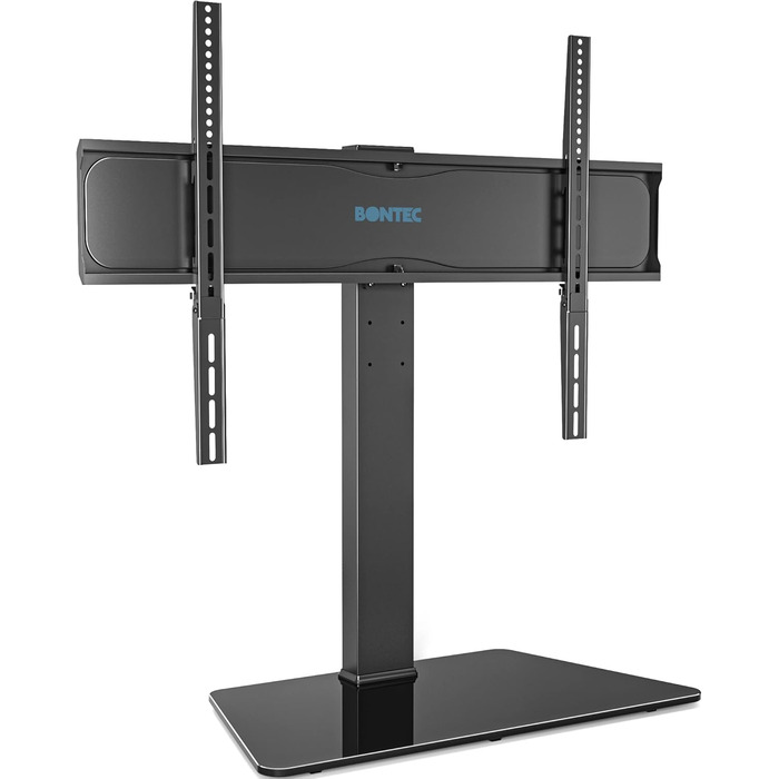 Поворотна підставка для телевізора BONTEC 42-86" з регулюванням висоти, для LCD/LED/OLED, плоских і вигнутих, із загартованого скла, макс. навантаження 50 кг, VESA 800x600