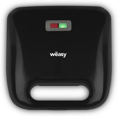 Тостер Weasy 4-в-1 JOY600 750Вт з антипригарним покриттям, змінними панелями для сендвічів, вафель, гриля та пончиків, тепловий захист, легке очищення