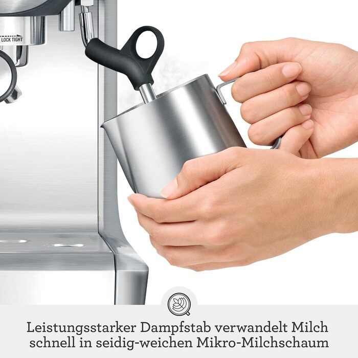 Кавомашина Sage The Barista Express з вбудованим млином та капучинатором – чорний трюфель