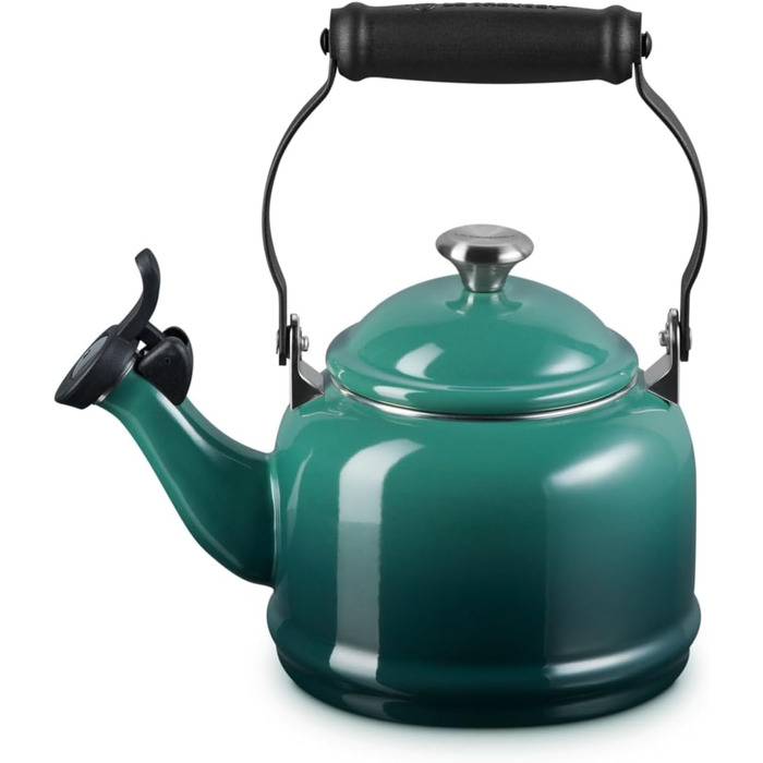 Емальований чайник Le Creuset Halber зі сталі з металевим покриттям, 1.25 л, колір Artichaut (артишок)