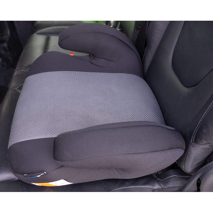 Дитяча автопідставка PETEX Max Plus з Isofix, сіра, ECE R129 i-Size, для дітей 7-12 років, зростом 125-150 см