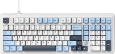 Дротова магнітна клавіатура Ajazz AK980 MAX Magnetic switches Blue White Dark Blue (AK980-MAX-M-BWD)