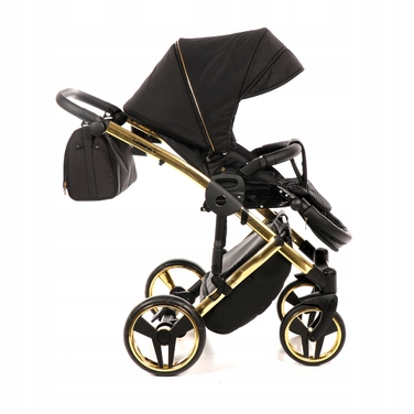 Дитячий візок 2в1 Junama Diamond S Line V2 Black/gold