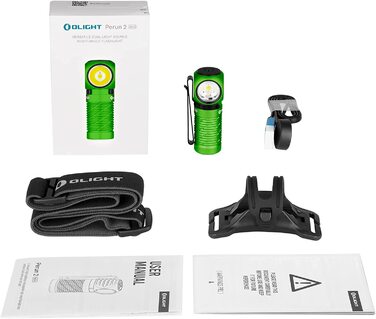 Налобний ліхтар OLIGHT Perun 2 Mini LED 1100 люмен, 150 м, USB-заряджання, водонепроникний, 5 режимів, червоне світло, для кемпінгу та екстрених ситуацій, синій, холодне біле світло