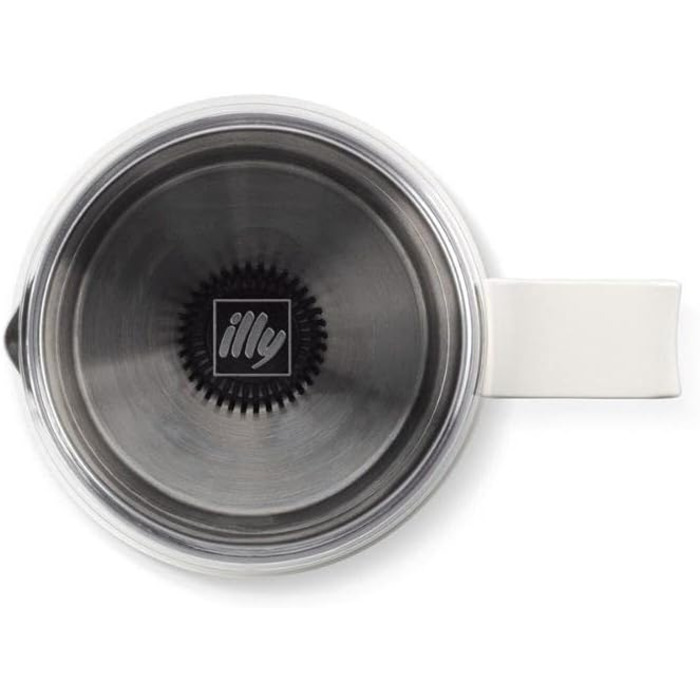 Кавова кружка illy 22984, 250 мл, нержавіюча сталь, біла