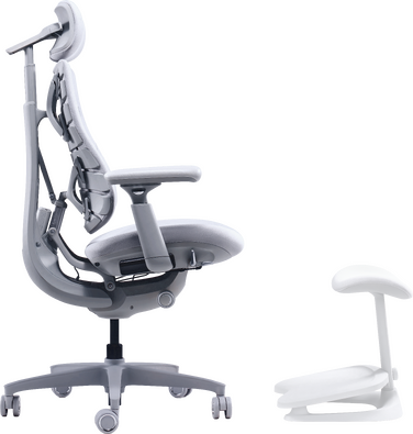 Крісло офісне ергономічне LiberNovo Omni Space Gray 48 см