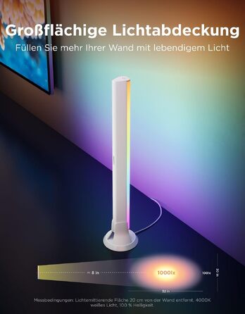 Розумна підсвітка для телевізора Govee RGBWIC TV Light Bars, WiFi LED-стрічка для ТВ від 45 до 70 дюймів