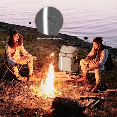 Терморюкзак Maelstrom ізольований, водонепроникний рюкзак-холодильник для продуктів та напоїв, 39 л, сірий