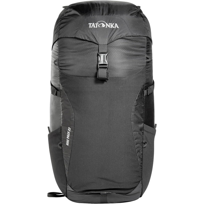 Рюкзак Tatonka Hike Pack 22 л чорний – легкий туристичний рюкзак із вентиляцією спини та дощовиком