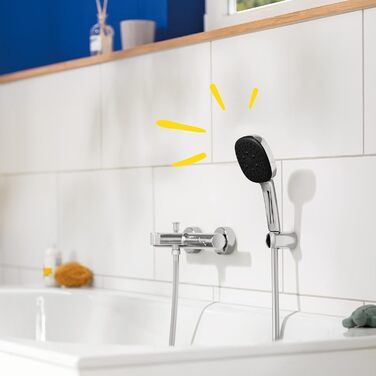 Душовий набір GROHE Vitalio 110: ручна лійка з 3 режимами струменя, шланг 1.5м та кріплення на стіну (економний витрат води 8л/хв), хром, 26176001