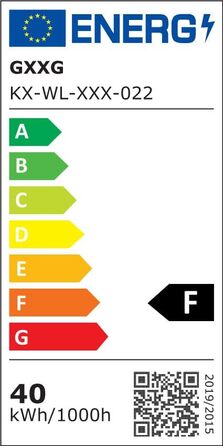 Стіна LED-ліхтар 40W зовнішній та внутрішній, 4000 Лм, тепле біле світло 3000K, поворотна панель 350°, водонепроникний IP65, чорний